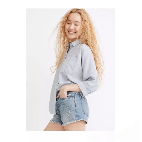 MADEWELL | Relaxed denim short destructed edition| size 32 (fits bigger) - Picture 11 of 11